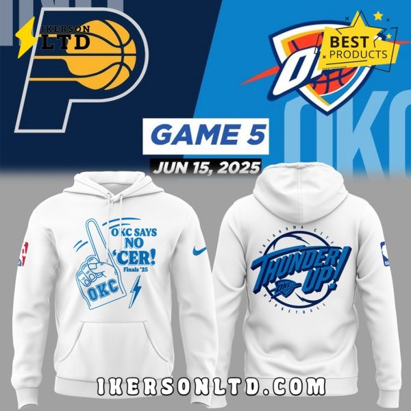 Limited Edition OKC x No Cer White Hoodie 2025