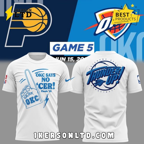 Limited Edition OKC x No Cer White Hoodie 2025