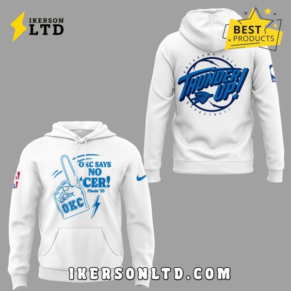 Limited Edition OKC x No Cer White Hoodie 2025