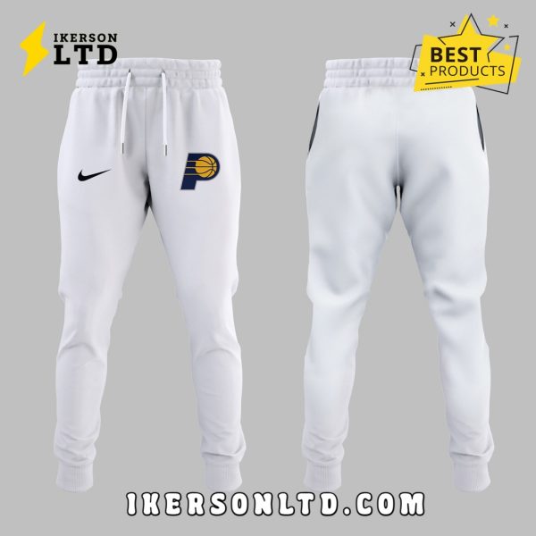Limited Edition Pacers Legacy Signal White Hoodie, Long Pants