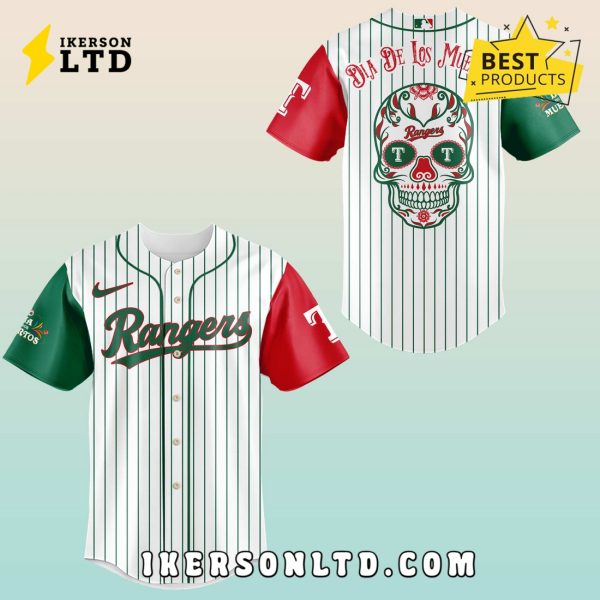 Limited Edition Rangers x Dia De Los Muertor Baseball Jersey
