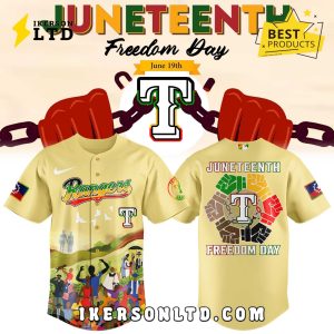 Limited Edition Rangers x Juneteenth Freedom Day Baseball Jersey