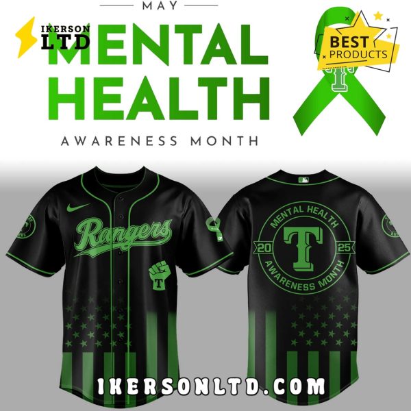 Limited Edition Rangers x Mental Health Awareness Baseball Jersey