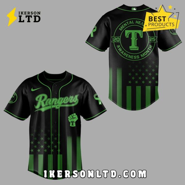 Limited Edition Rangers x Mental Health Awareness Baseball Jersey