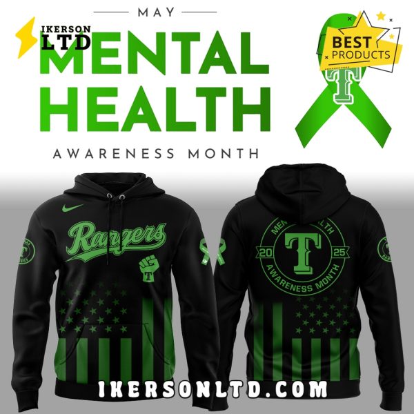 Limited Edition Rangers x Mental Health Awareness Hoodie 2025