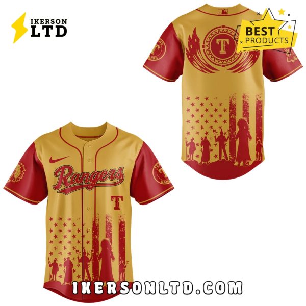 Limited Edition Rangers x Native American Heritage Baseball Jersey