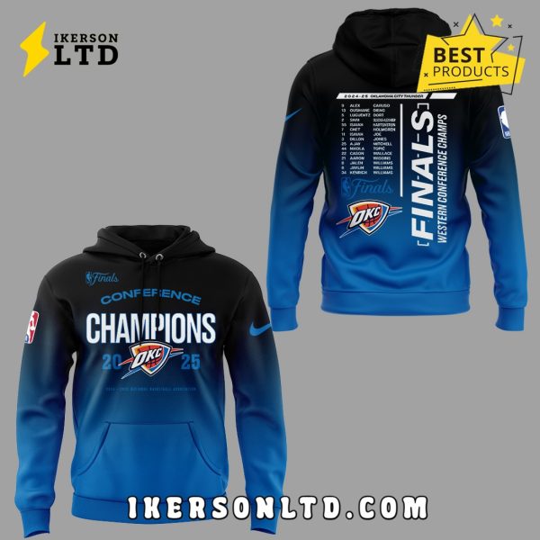 Oklahoma City Thunder 2025 Final Conference Hoodie, Long Pants