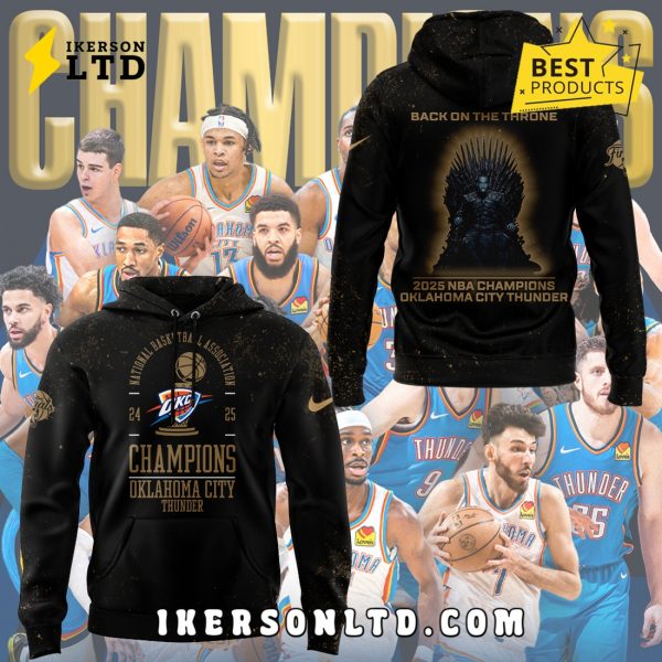 Oklahoma City Thunder NBA Back On The Throne Hoodie, Long Pants