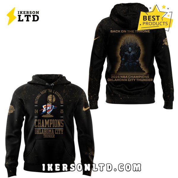 Oklahoma City Thunder NBA Back On The Throne Hoodie, Long Pants