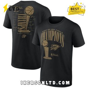 Oklahoma City Thunder NBA Final Champions Black Shirt