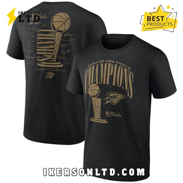 Oklahoma City Thunder NBA Final Champions Black Shirt