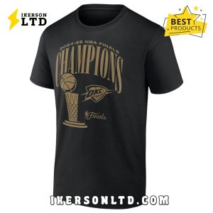 Oklahoma City Thunder NBA Final Champions Black Shirt