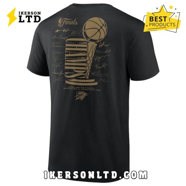 Oklahoma City Thunder NBA Final Champions Black Shirt