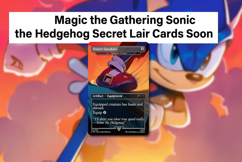 Sonic the Hedgehog Secret Lair Magic the Gathering