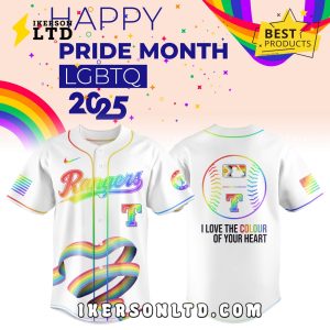 Texas Rangers x Happy Pride Month 2025 Baseball Jersey