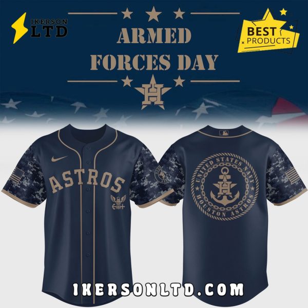 2025 Armed Forces Day Houston Astros Baseball Jersey
