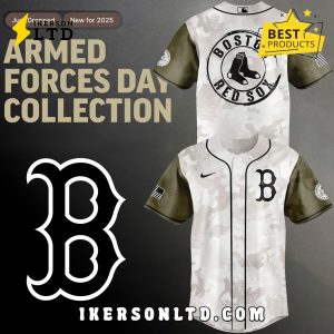 2025 Armed Forces Day Red Sox Baseball Jersey