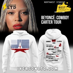 2025 Beyonce x Washington DC White Hoodie, Long Pants