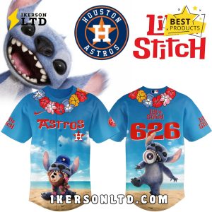 2025 Lilo & Stitch Houston Astros Baseball Jersey