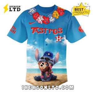 2025 Lilo & Stitch Houston Astros Baseball Jersey
