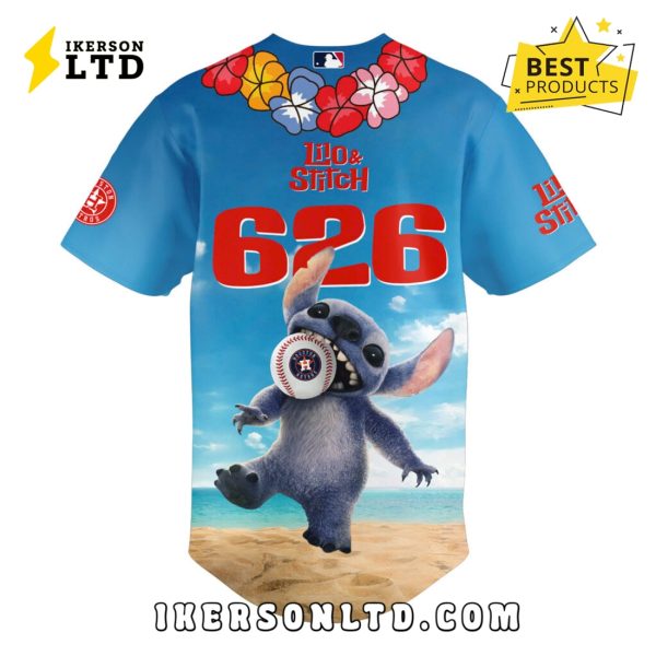 2025 Lilo & Stitch Houston Astros Baseball Jersey