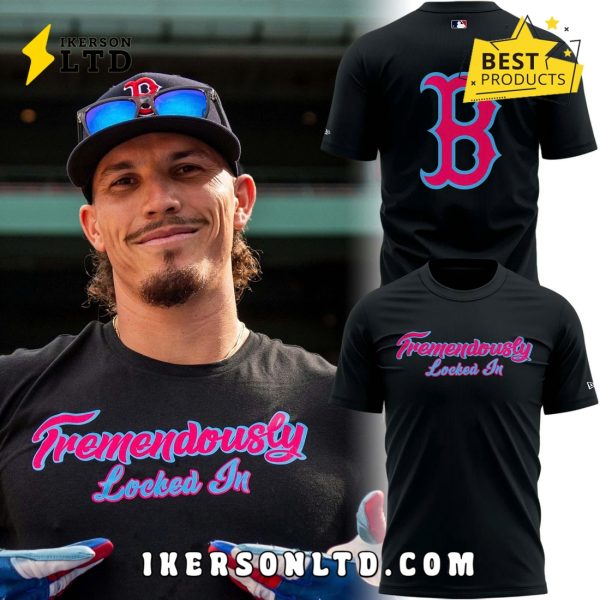 2025 Tremendously Locked In Red Sox Black Shirt