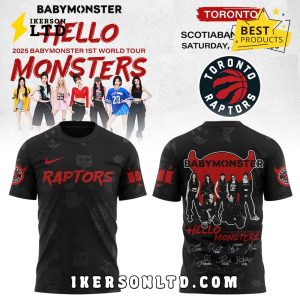 Babymonster 1st World Tour x Raptors Black Hoodie 2025