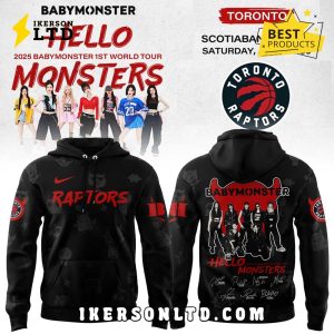 Babymonster 1st World Tour x Raptors Black Hoodie 2025