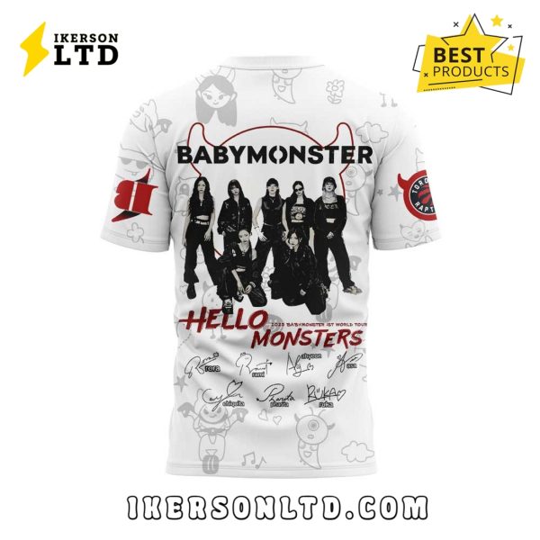 Babymonster 1st World Tour x Raptors White Hoodie 2025