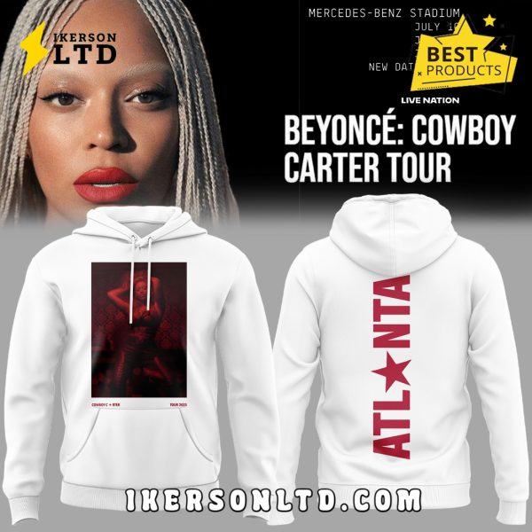 Beyonce x Atlanta Cowboy Carter Tour White Hooodie