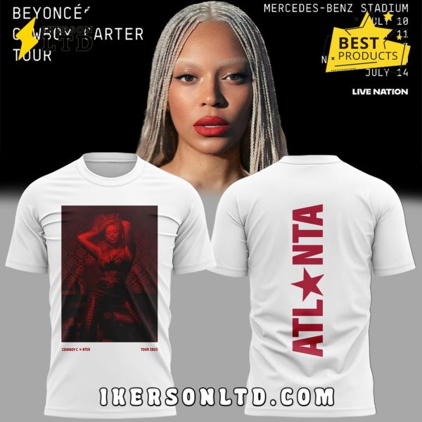 Beyonce x Atlanta Cowboy Carter Tour White Hooodie