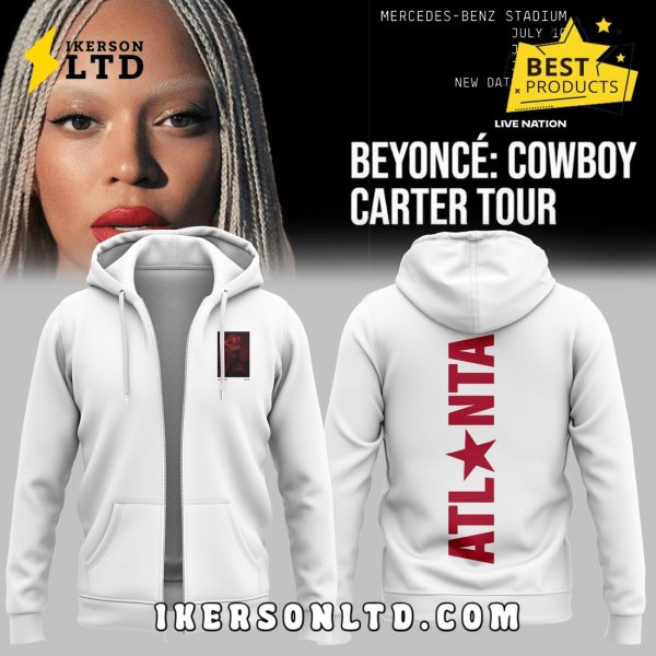 Beyonce x Atlanta Cowboy Carter Tour White Hooodie, Long Pants