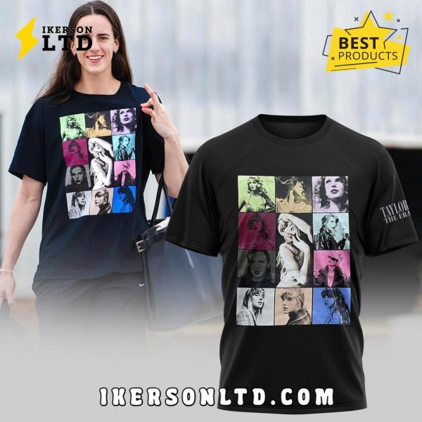 Caitlin Clark Reppin’ Taylor Swift Black Shirt