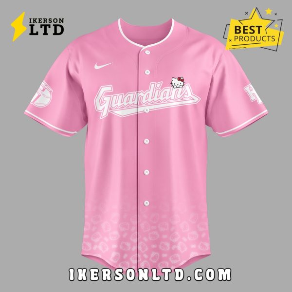 Cleveland Guardians x Hello Kitty Night 2025 Jersey – Pink