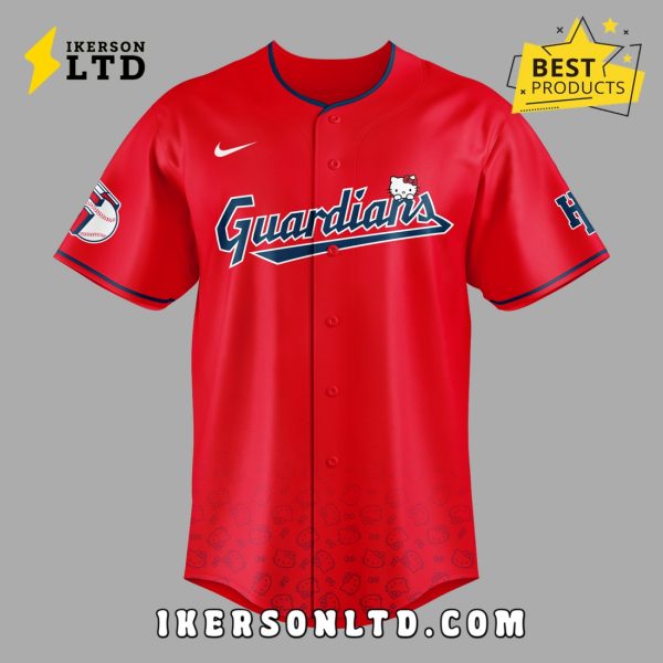 Cleveland Guardians x Hello Kitty Night 2025 Jersey – Red