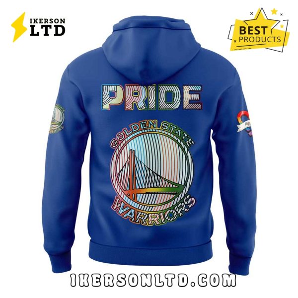 Golden State Warriors LGBTQ Pride 2025 Blue Hoodie