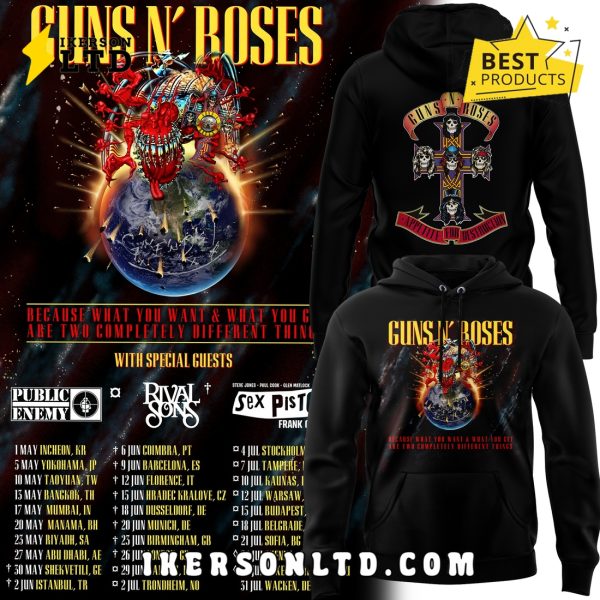 Guns N’ Roses World Tour 2025 Limited Edition Hoodie