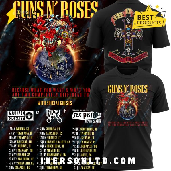 Guns N’ Roses World Tour 2025 Limited Edition Hoodie