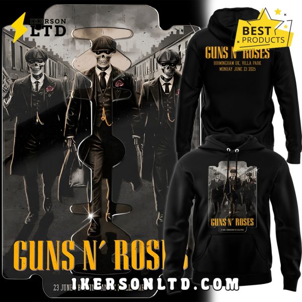 Guns N’ Roses World Tour to Birmingham Black Hoodie