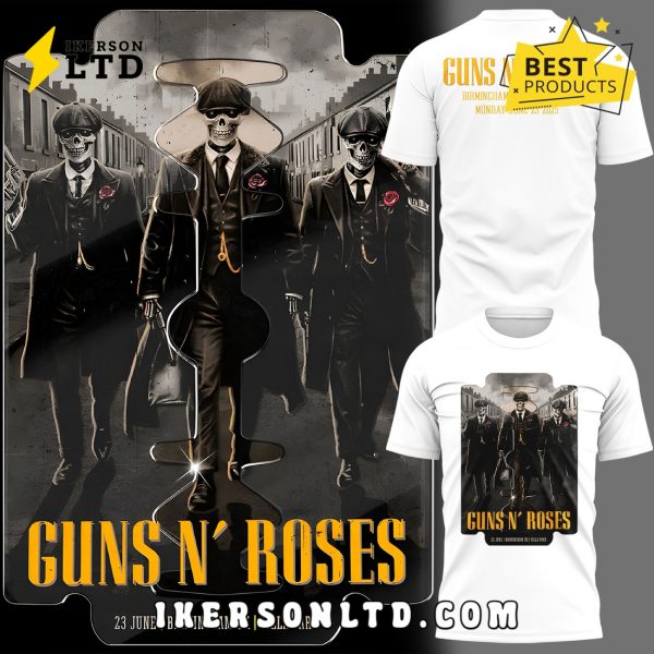 Guns N’ Roses World Tour to Birmingham White Hoodie