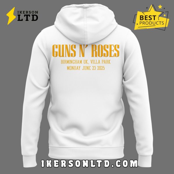 Guns N’ Roses World Tour to Birmingham White Hoodie