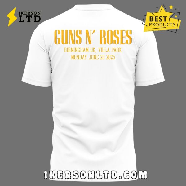 Guns N’ Roses World Tour to Birmingham White Hoodie