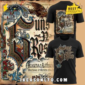 Guns N’ Roses World Tour to Kaunas 2025 Shirt