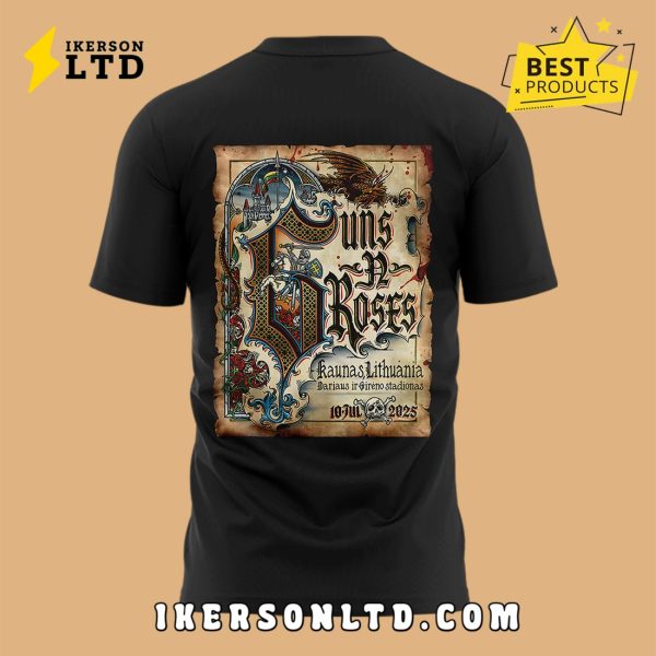Guns N’ Roses World Tour to Kaunas 2025 Shirt