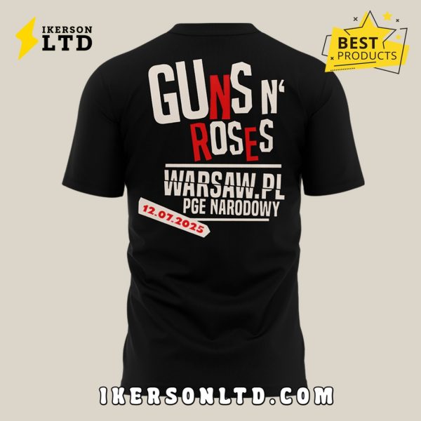Guns N’ Roses World Tour to Warsaw 2025 Shirt