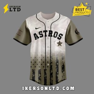 Houston Astros Armed Forces Day Baseball Jersey 2025