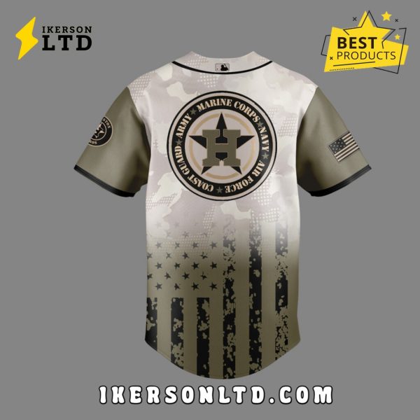 Houston Astros Armed Forces Day Baseball Jersey 2025