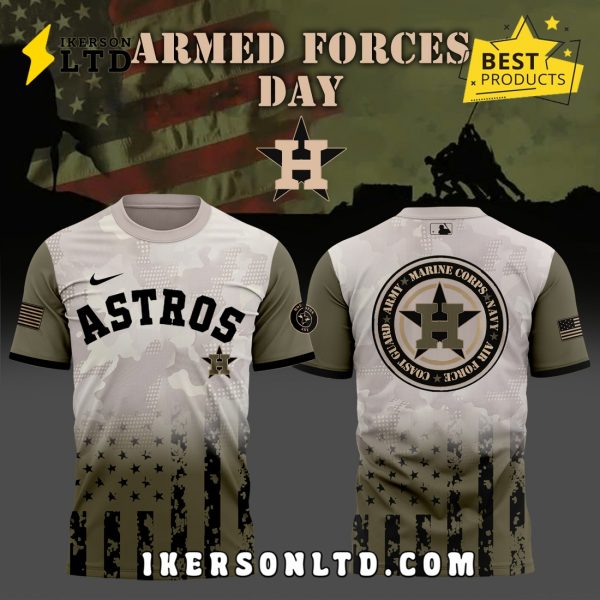 Houston Astros Armed Forces Day Hoodie 2025