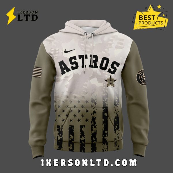 Houston Astros Armed Forces Day Hoodie 2025