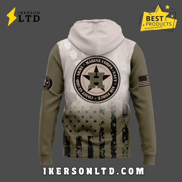 Houston Astros Armed Forces Day Hoodie 2025